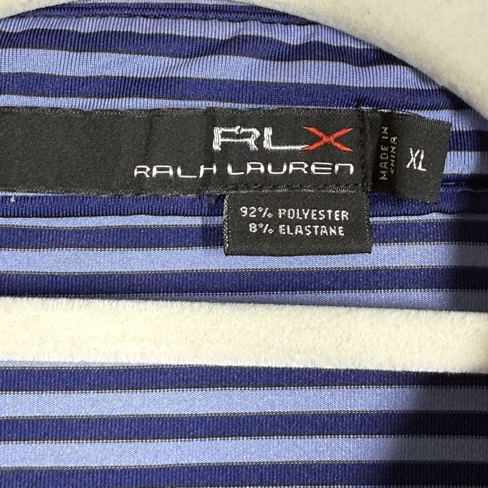 RLX Ralph Lauren Oakmont Country Club Polo Shirt Mens XL Performance Golf Stripe - Picture 5 of 13